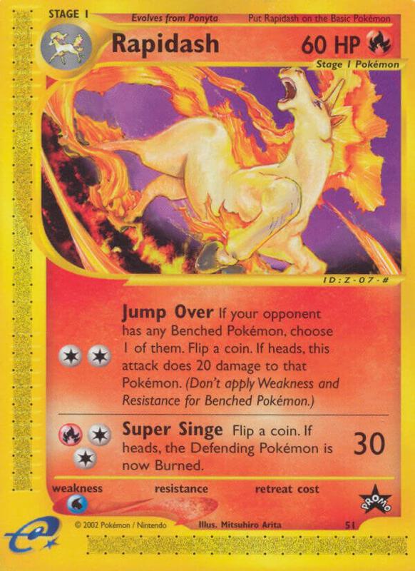 Rapidash (51) Pokemon card from WoTC Promo