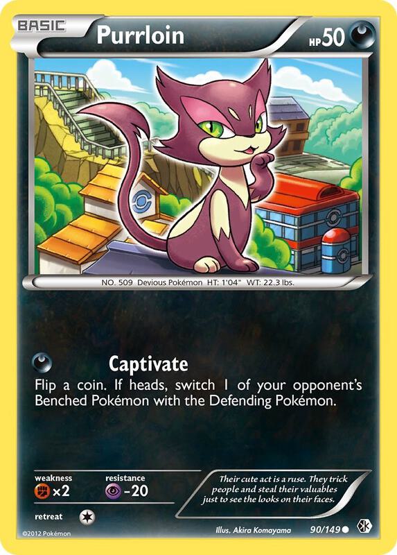 Purrloin Pokemon card from Boundaries Crossed