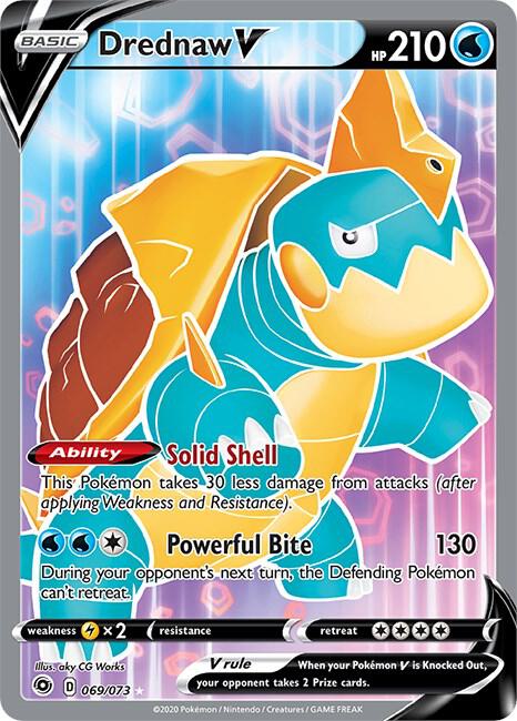 Drednaw V (Full Art) Pokemon card from Champion's Path