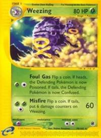 Weezing (70) Pokemon card from Expedition