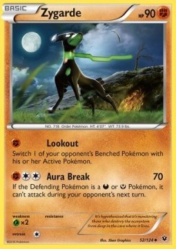 Zygarde Pokemon card from Fates Collide