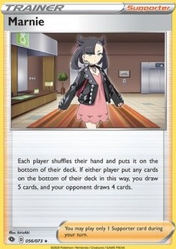 Marnie Pokemon card from Champion's Path
