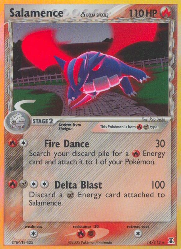 Salamence (Delta Species) Pokemon card from Delta Species