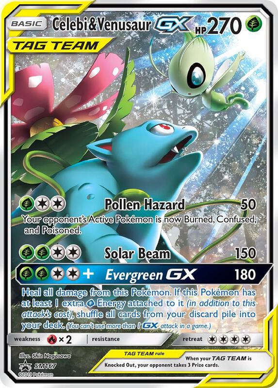 Celebi & Venusaur GX - SM167 Pokemon card from SM Promos