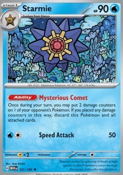 Starmie Pokemon card from 151