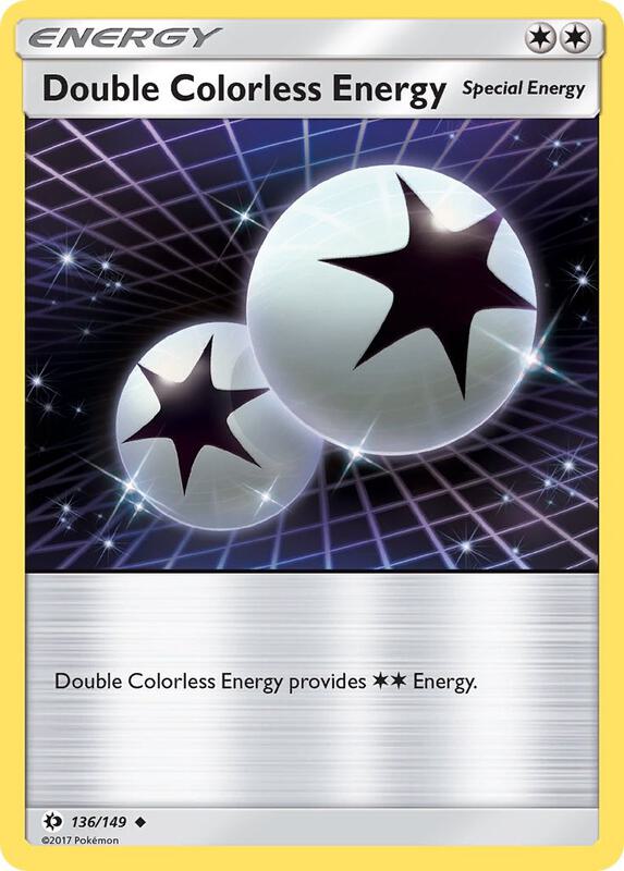 Double Colorless Energy Pokemon card from SM Base Set