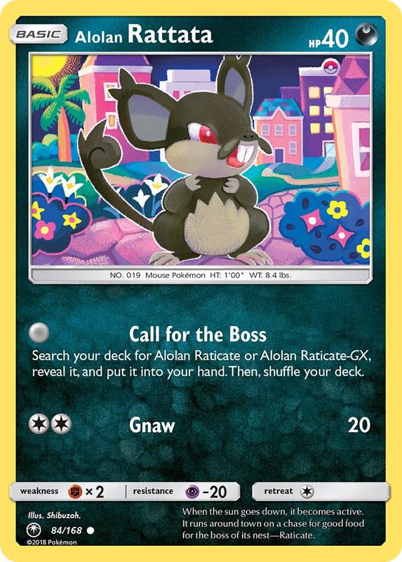 Alolan Rattata Pokemon card from SM - Celestial Storm