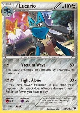 Lucario Pokemon card from Fates Collide