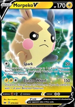 Morpeko V Pokemon card from Sword Shield