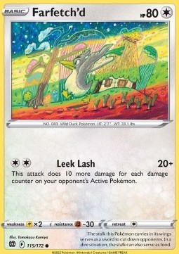 Farfetch'd Pokemon card from Brilliant Stars