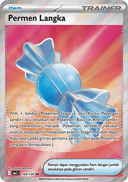 Rare Candy Pokemon card from Mega Evolution IDTH