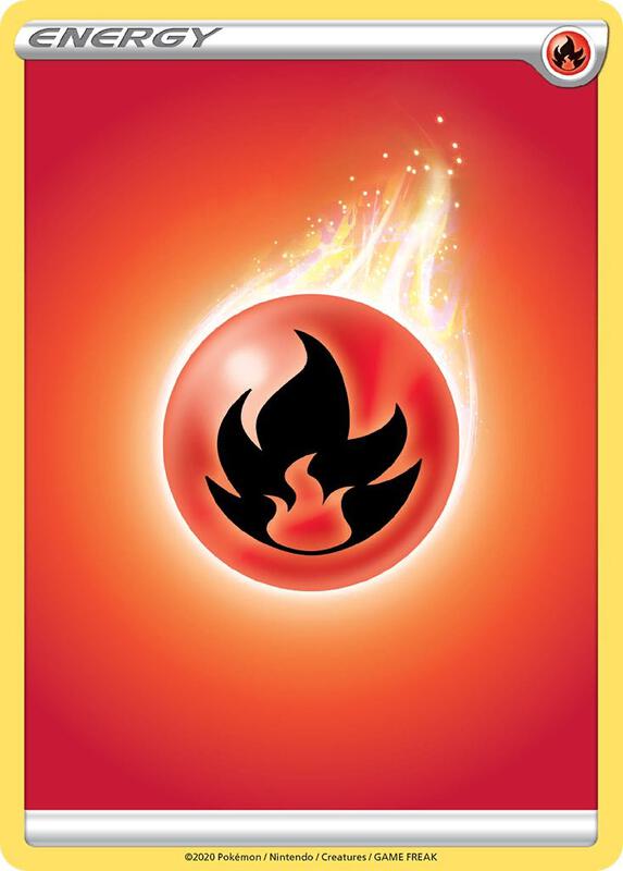 Fire Energy Pokemon card from SWSH01: Sword & Shield Base Set