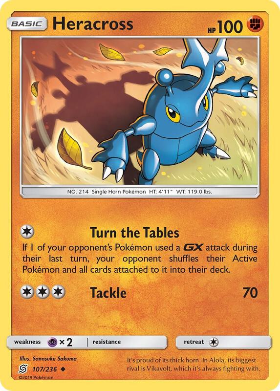 Heracross Pokemon card from SM - Unified Minds