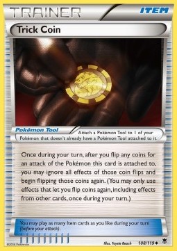 Trick Coin Pokemon card from Phantom Forces