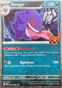 Gengar (BOO24 PAF 057) Trick or Trade 2024