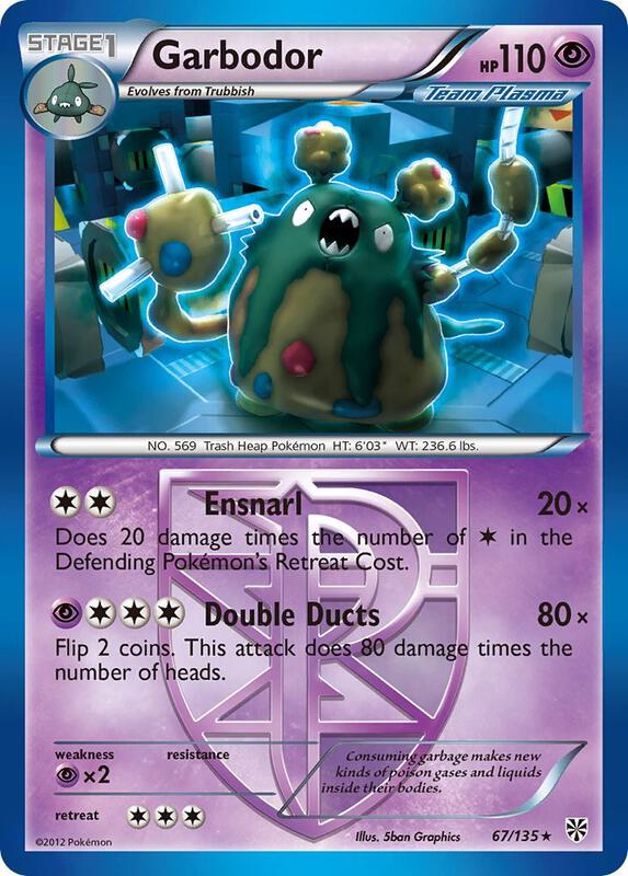 Garbodor (Team Plasma) (67) Pokemon card from Plasma Storm
