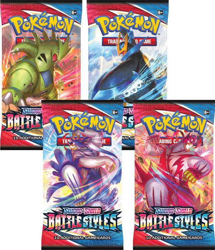 Battle Styles Booster Pack Art Bundle [Set of 4] Pokemon card from SWSH05: Battle