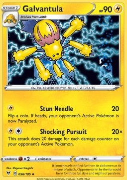 Galvantula Pokemon card from Vivid Voltage