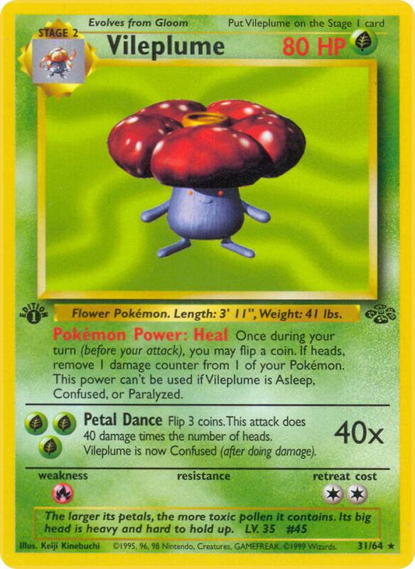 Vileplume (31) Pokemon card from Jungle