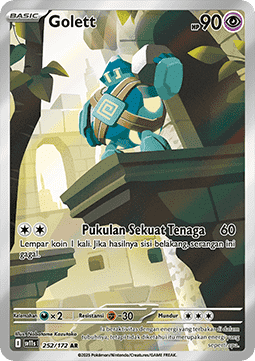 Golett Pokemon card from Black White IDTH