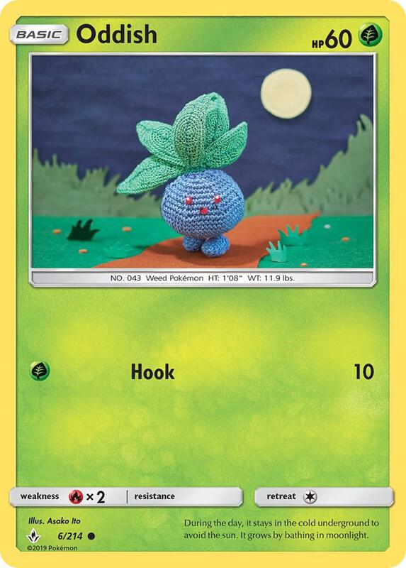 Oddish (6) Pokemon card from SM - Unbroken Bonds