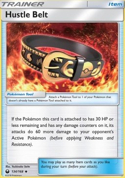 Hustle Belt Pokemon card from Celestial Storm