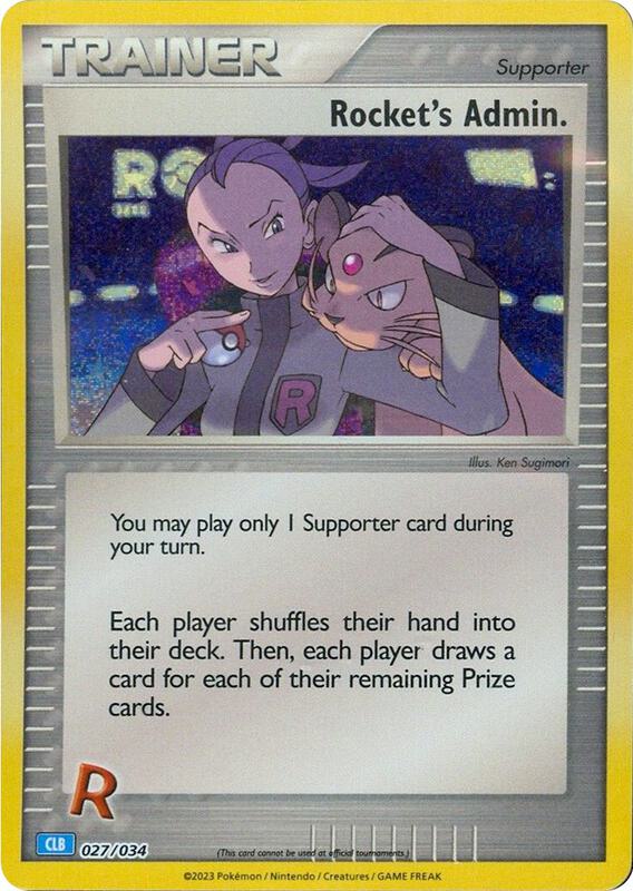 Rocket's Admin. (CLB) Pokemon card from Trading Card Game Classic