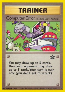 Computer Error Pokemon card from Wizards Black Star Promos