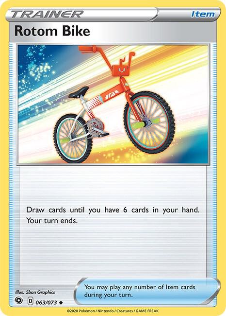 Rotom Bike Pokemon card from Champion's Path