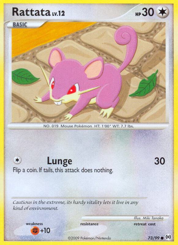 Rattata Pokemon card from Arceus