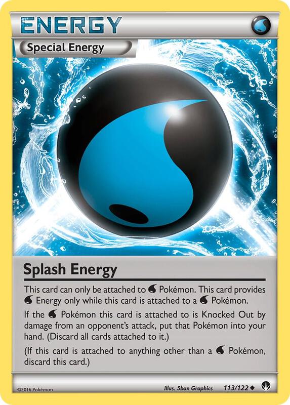 Splash Energy Pokemon card from XY - BREAKpoint