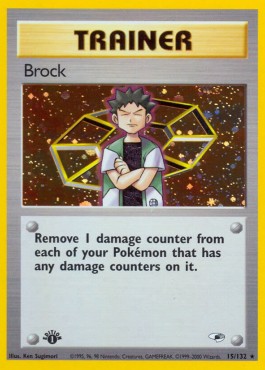 Brock Pokemon card from Gym Heroes