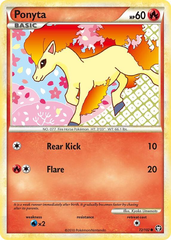Ponyta Pokemon card from Triumphant