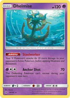 Dhelmise Pokemon card from Deck Exclusives