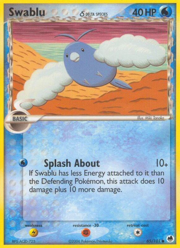 Swablu (Delta Species) Pokemon card from Dragon Frontiers