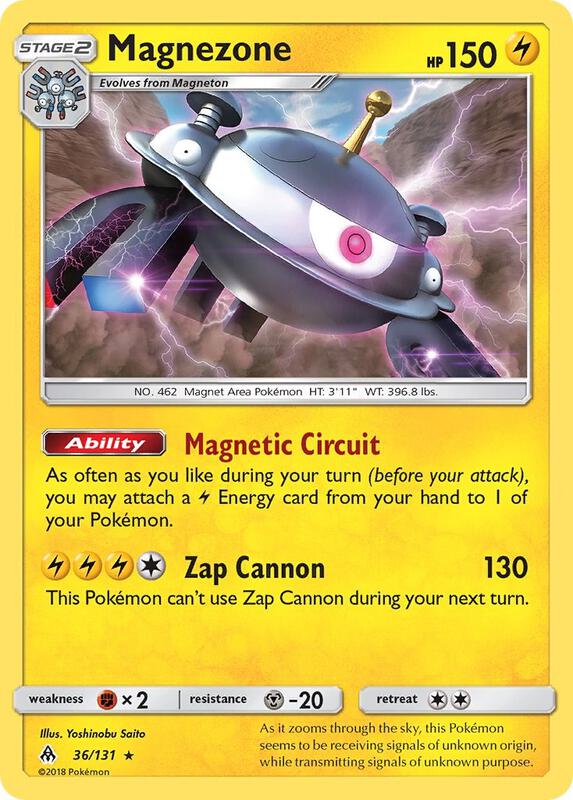 Magnezone Pokemon card from SM - Forbidden Light