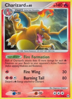 Charizard Lv.60 Pokemon card from Arceus