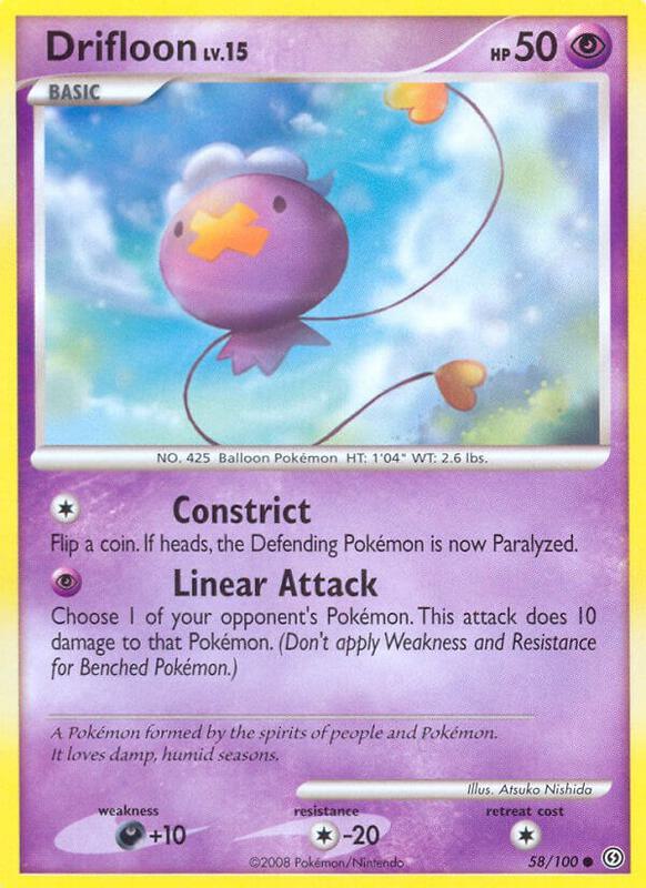 Drifloon Pokemon card from Stormfront