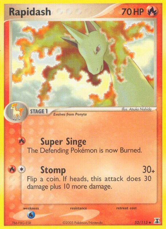 Rapidash Pokemon card from Delta Species