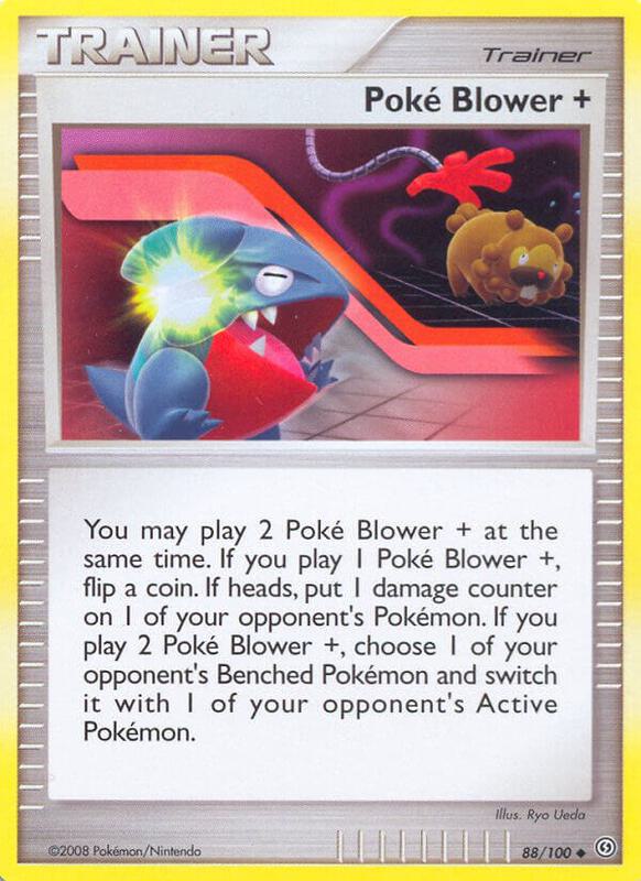 Poke Blower + Pokemon card from Stormfront