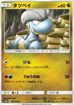 Bagon Pokemon card from Champion Road