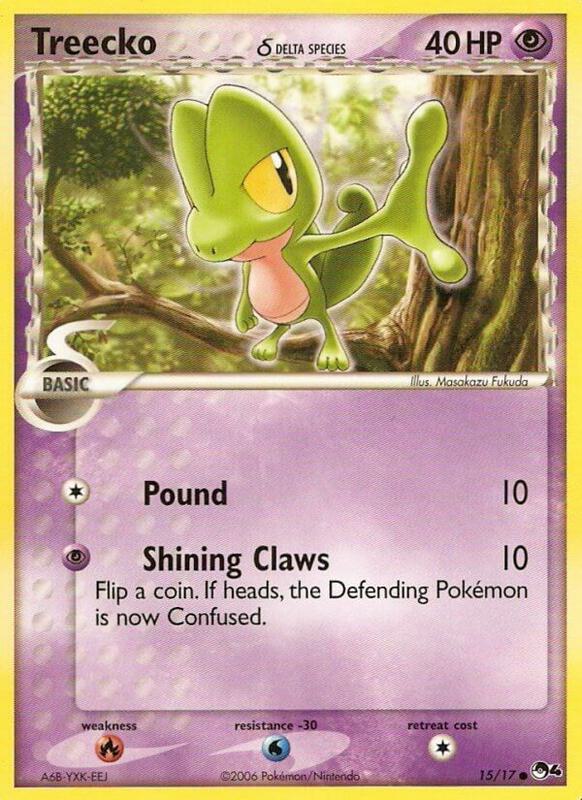 Treecko (Delta Species) Pokemon card from POP Series 4