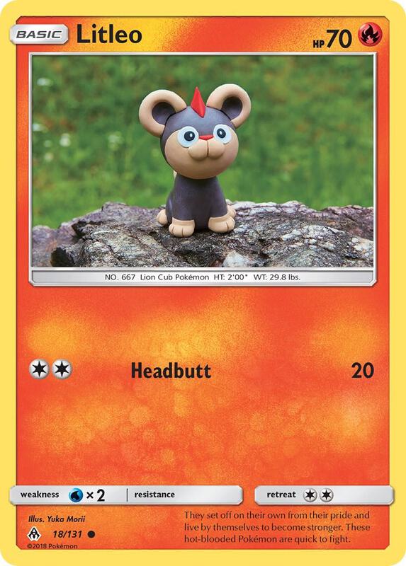Litleo Pokemon card from SM - Forbidden Light