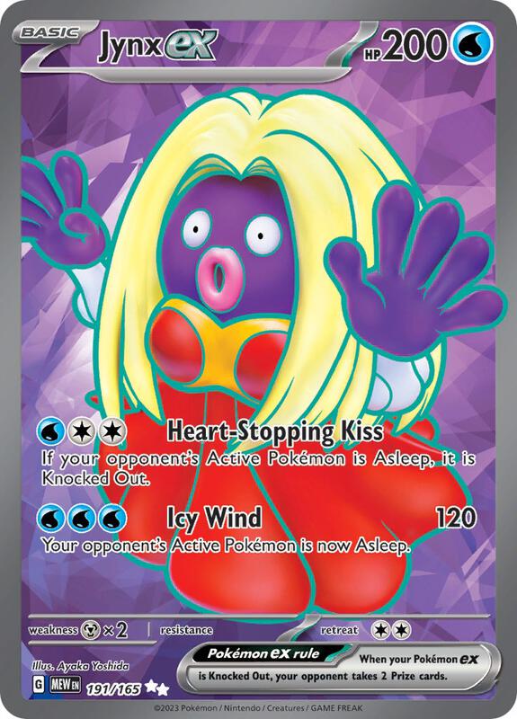 Jynx ex Pokemon card from SV: Scarlet & Violet 151