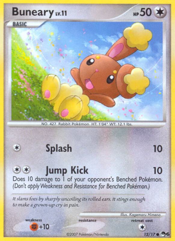 Buneary Pokemon card from POP Series 6