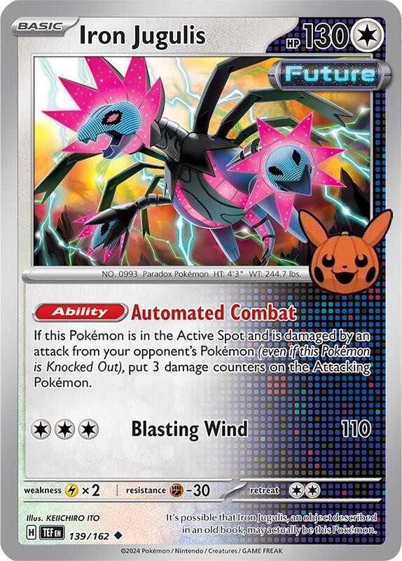 Iron Jugulis Pokemon card from Trick or Trade BOOster Bundle 2024