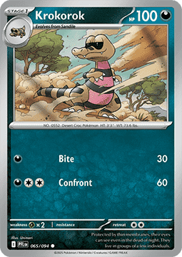 Krokorok Pokemon card from Phantasmal Flames