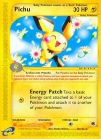 Pichu (58) Pokemon card from Expedition