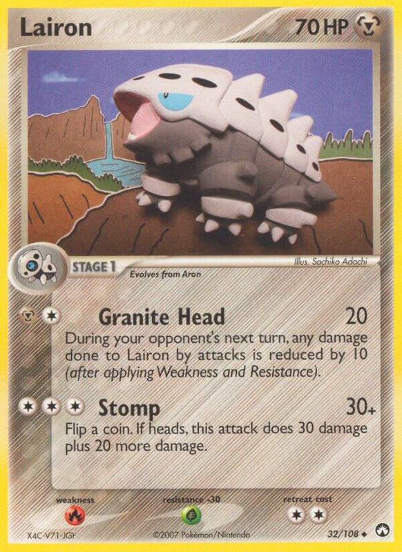 Lairon Pokemon card from Power Keepers