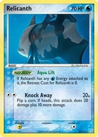Relicanth Pokemon card from Holon Phantoms